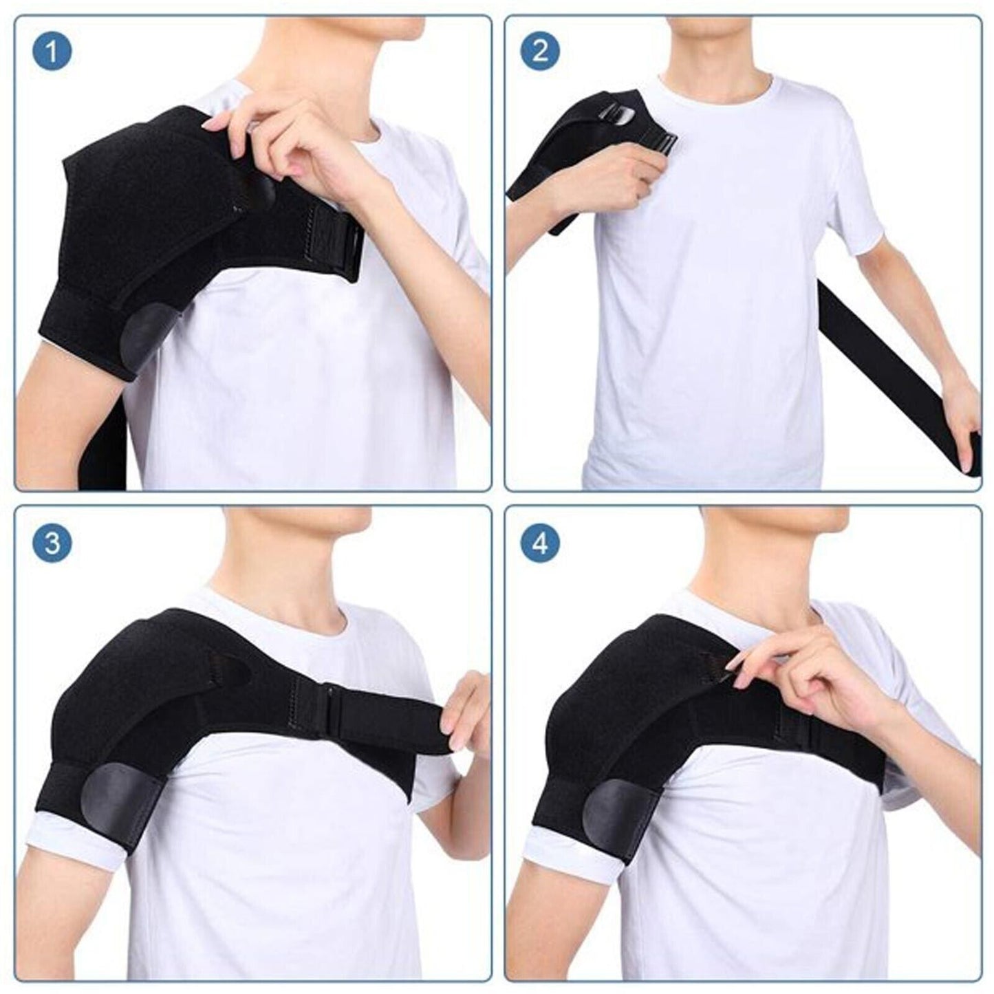 Left And Right Shoulder Brace Rotator Cuff Support Injury Dislocate Compression Stra