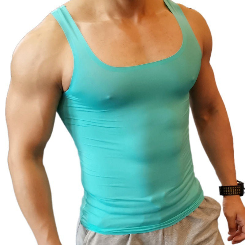 Exercise Sleeveless Men's Quick-drying Breathable Ice Silk Vest
