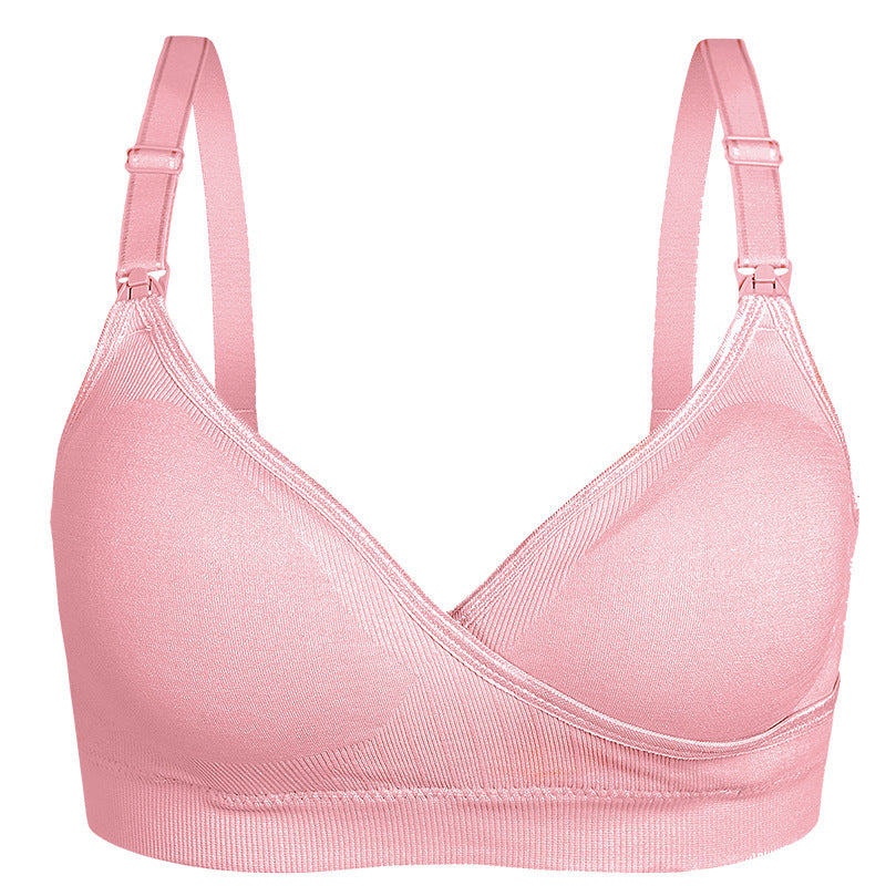 Women's Adjustment Push Up Open Button Cross Nursing Bra