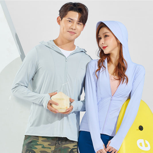 Cloud Raw Yarn Ice Silk Sun Protection Clothing Female UV Protection Sunscreen Fishing Suits Male