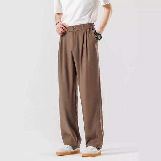 Draping Casual Suit Pants Men's Summer