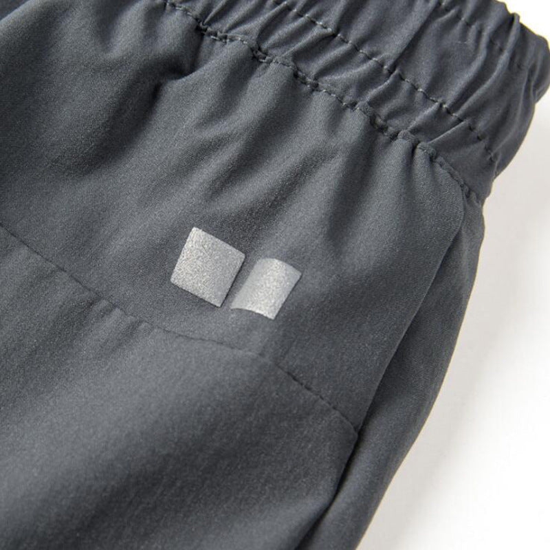 Outdoor Thin Casual Cropped Pants Women's Ice Silk Leggings Men's Breathable Stretch Quick-drying Ankle Banded Pants