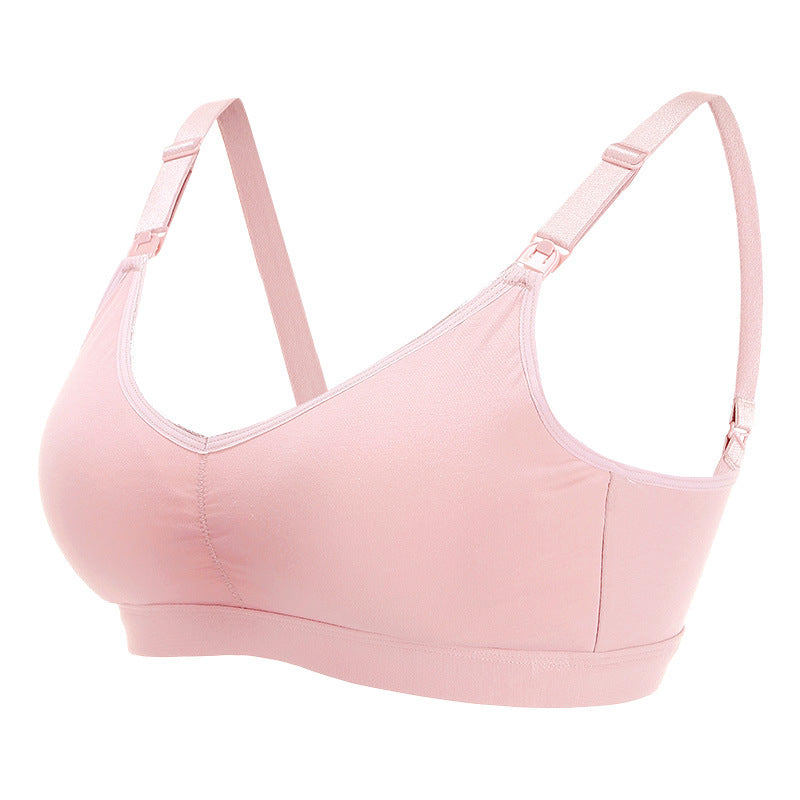 Thin Front Buckle Without Steel Ring Pregnant Women's Cotton Nursing Bra