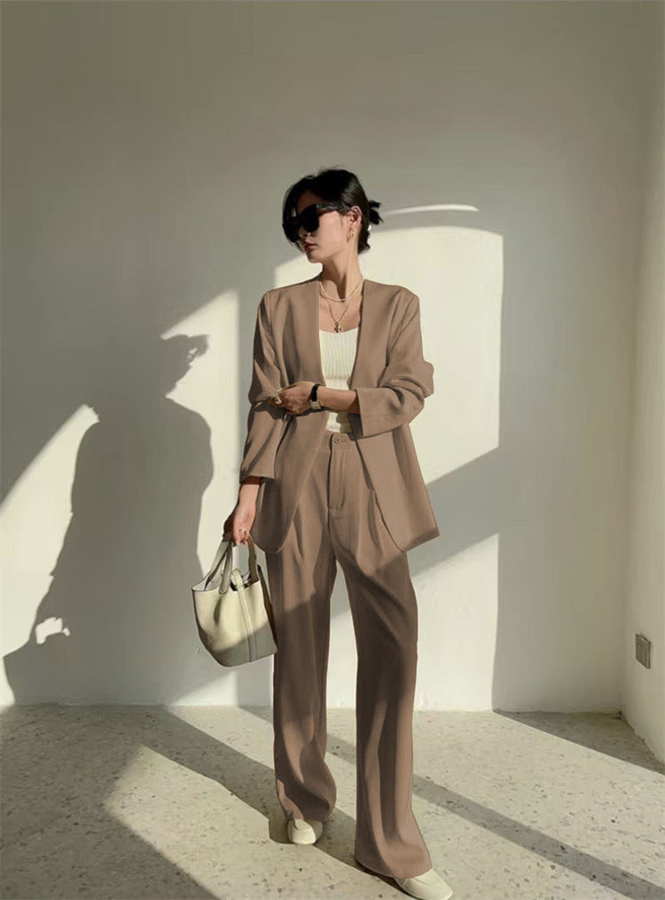 Casual Temperament Twinset Spring And Autumn Women's Suit