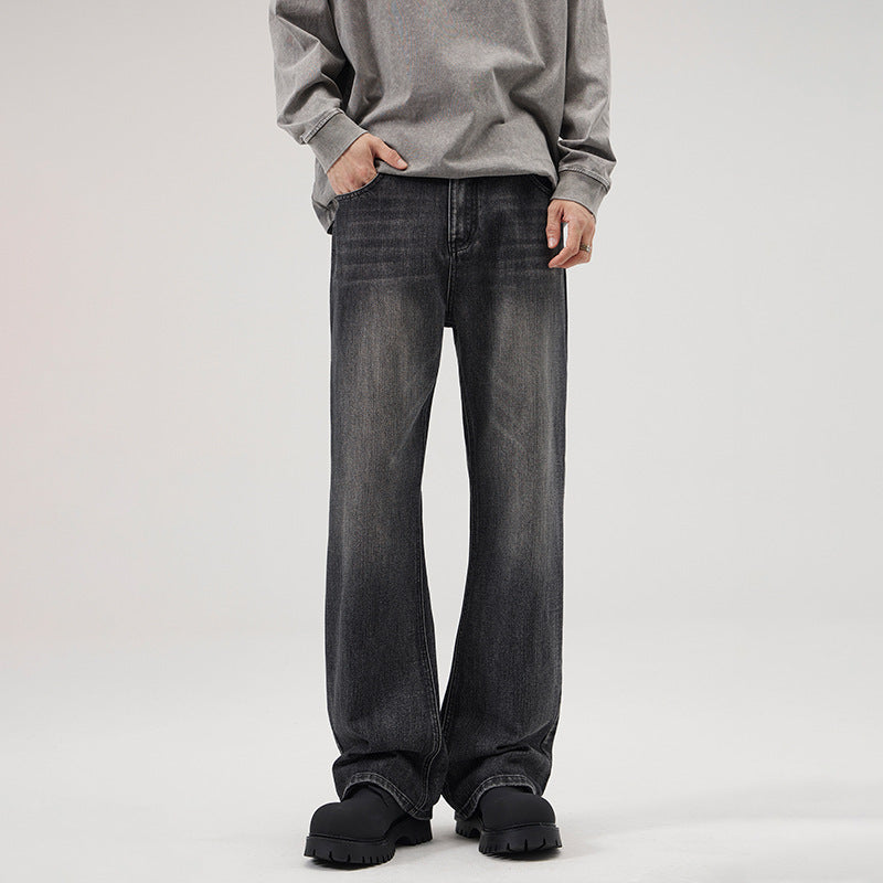 American Retro Heavy Industry Washed Bootcut Trousers