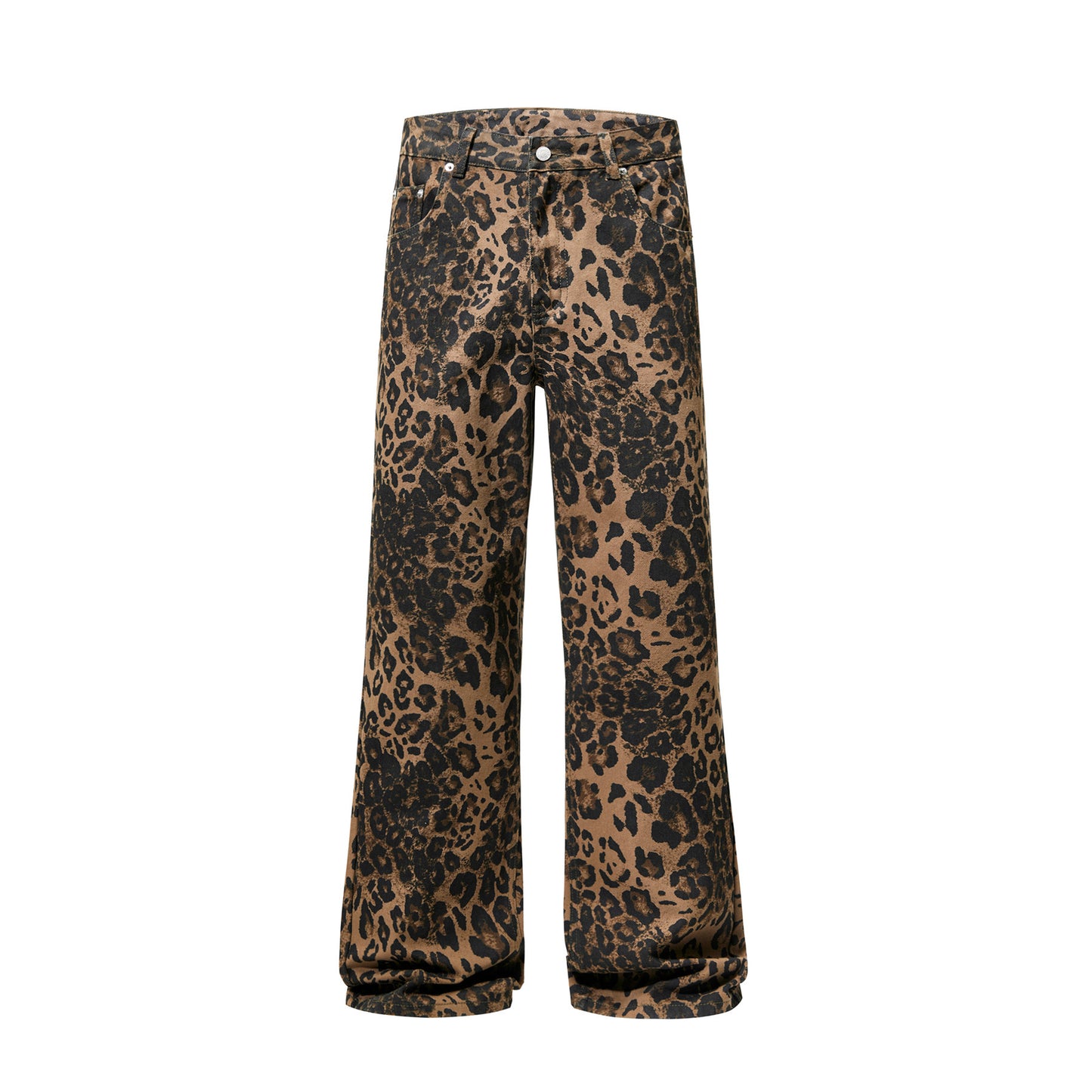 American Vintage Leopard Print Jeans For Men
