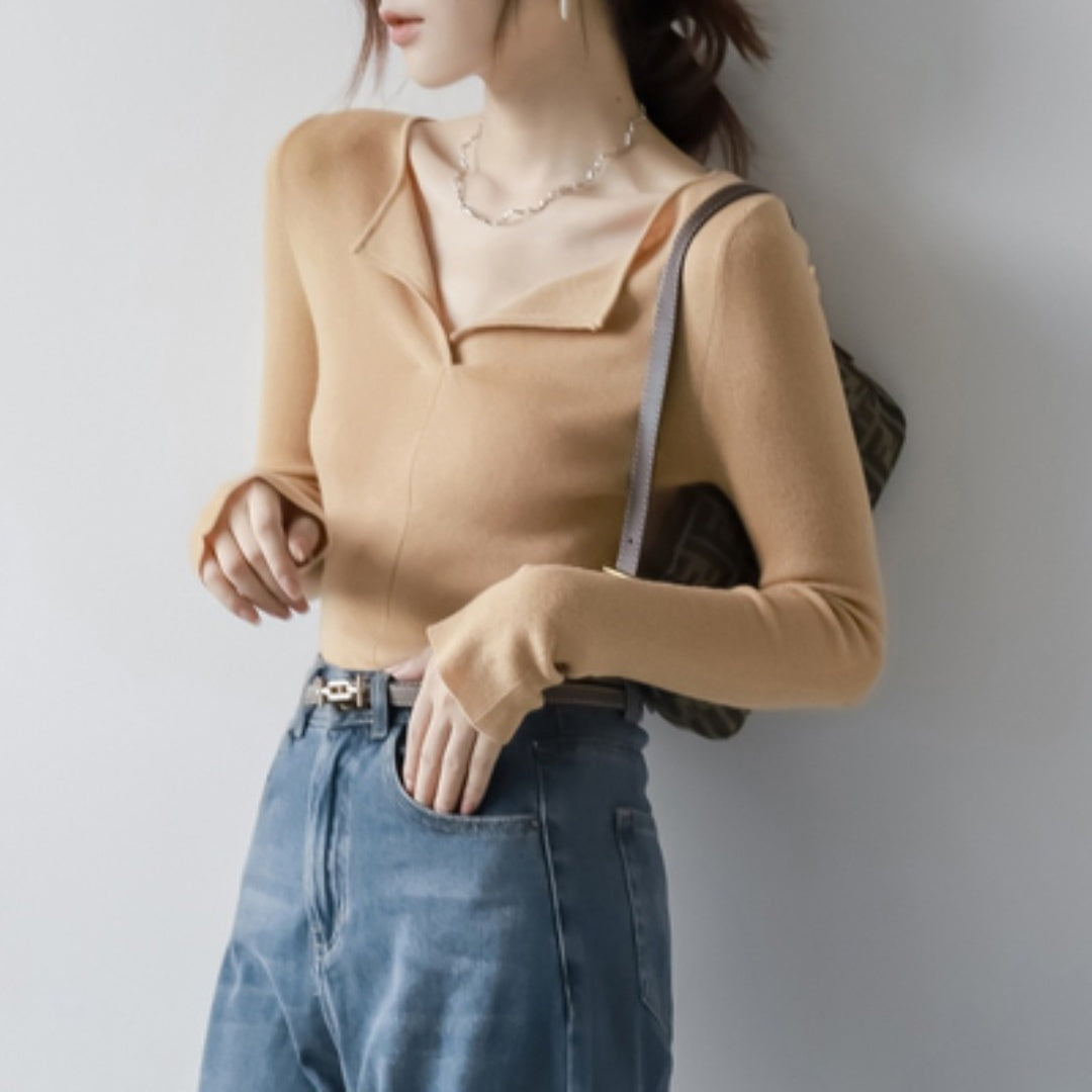 Women's Top Cardigan Design Simple Knit