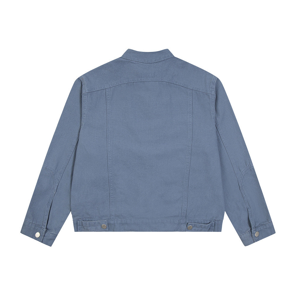 Short Jacket Men's Trend Punk Deconstruction Split Stitching
