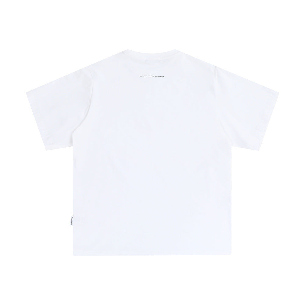Simple Letter Short Sleeve T-shirt Summer Loose