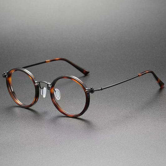 Vintage Round Frame Reading Glasses Anti Blue Light