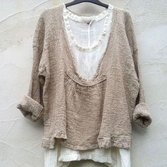 Casual Cool Long Sleeve Solid Color T-shirt