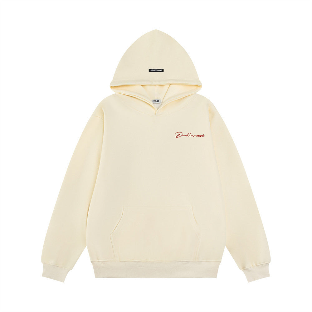 Loose Casual Letters Embroidered Hoodie