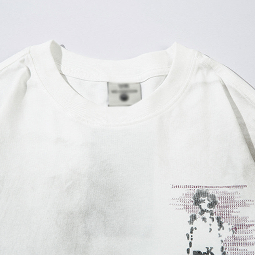 Abstract Graffiti Long-sleeved T-shirt Men's Hip Hop Tide