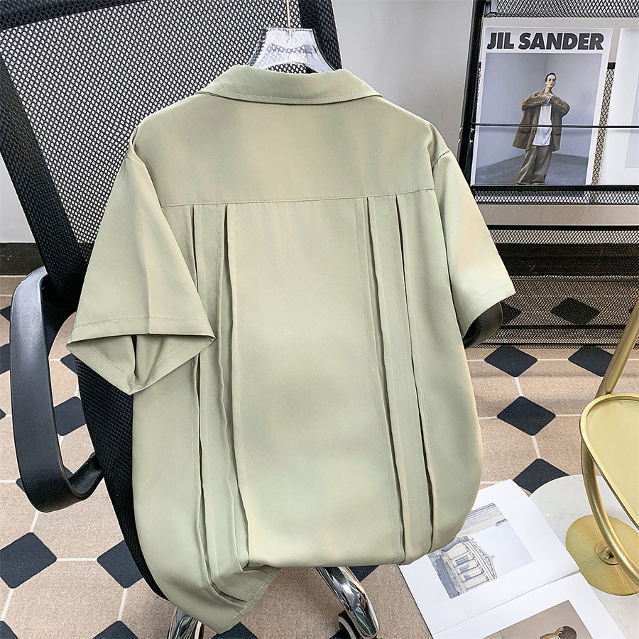 Shirt Short Sleeve Shirt Men's Half Sleeve Coat
