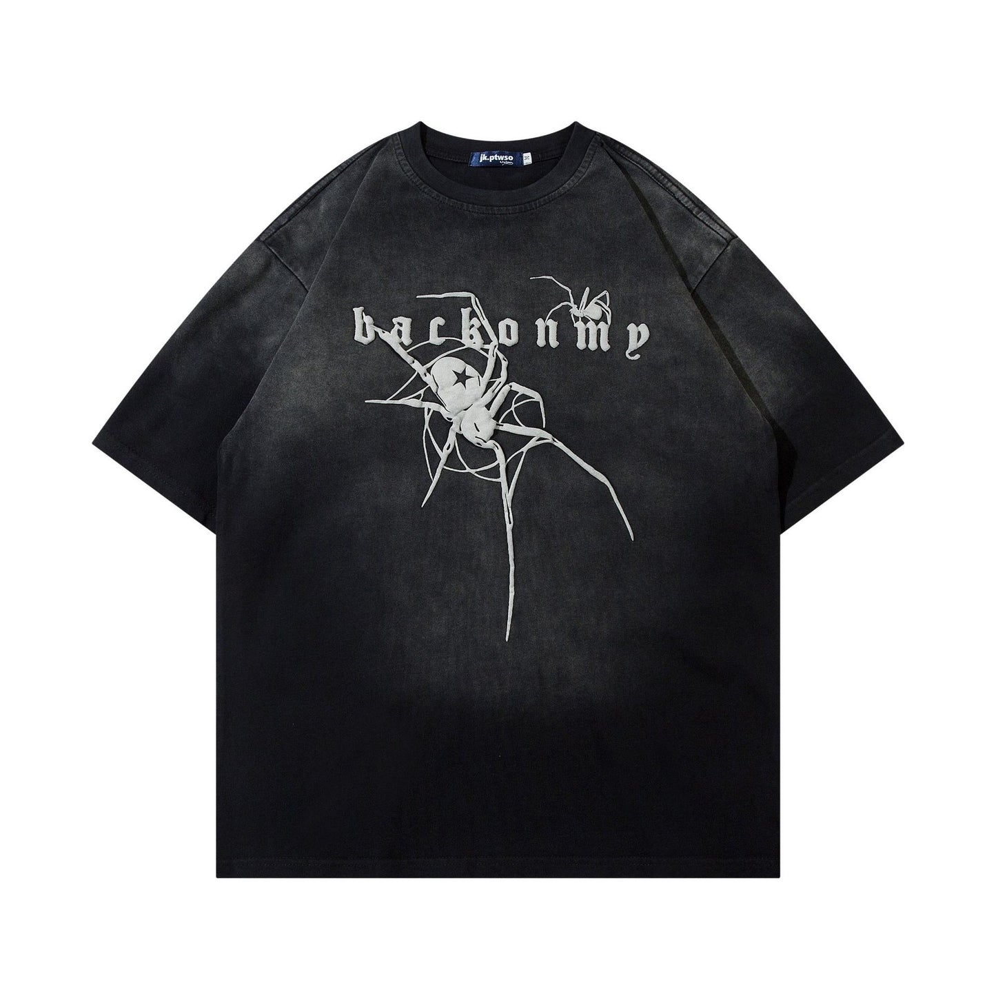 Retro Washed Short Sleeve T-shirt Half Sleeve
