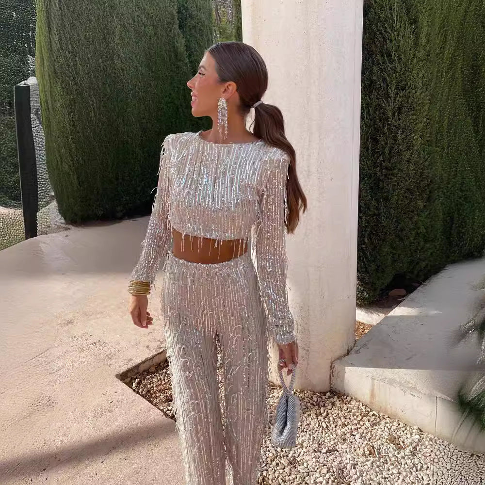 European And American Tassel Dress