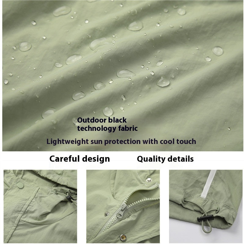 Outdoor Sun-proof Clothes Men's Summer Ice Silk Quick-drying Breathable And UV-resistant