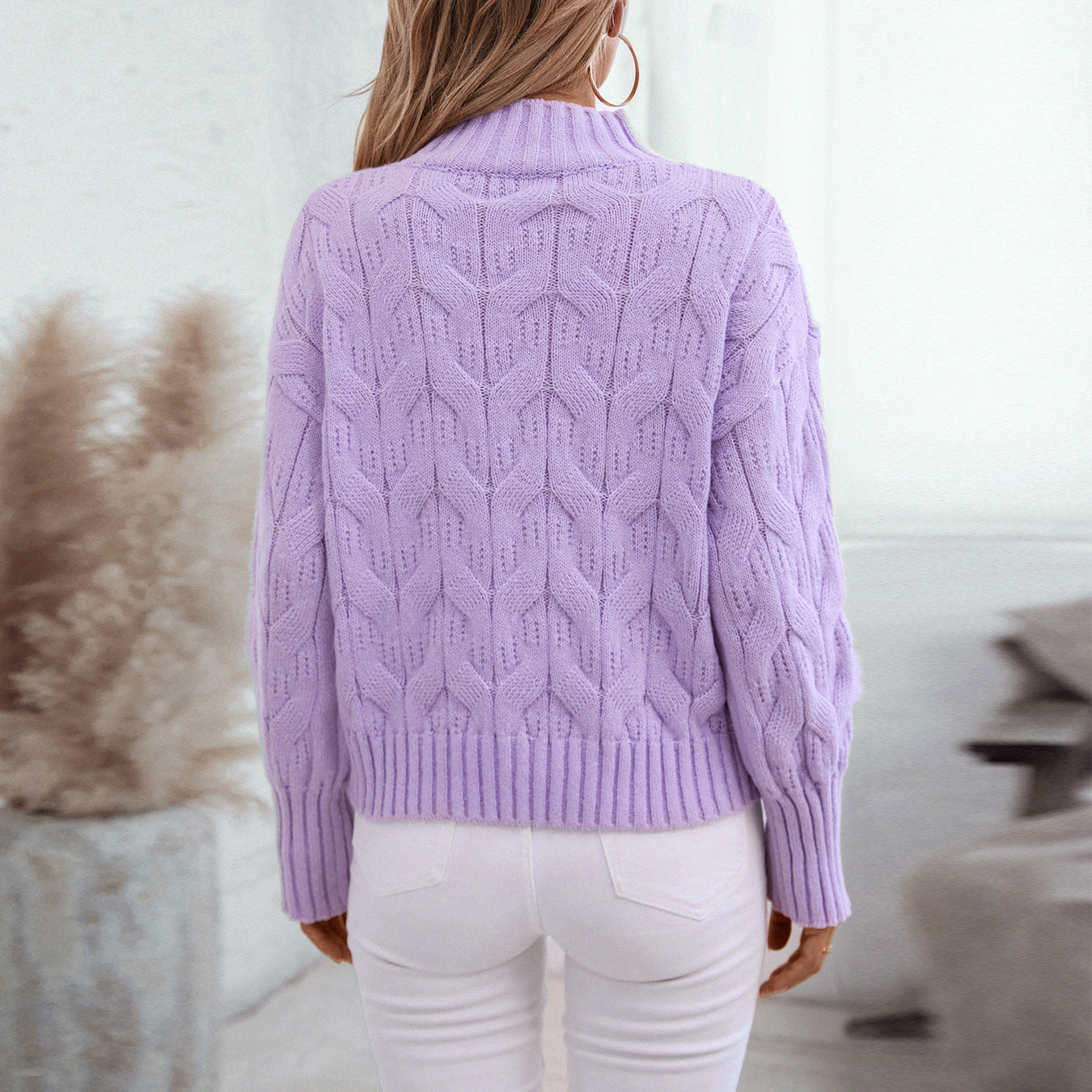 Women's Loose Twisted Pullover