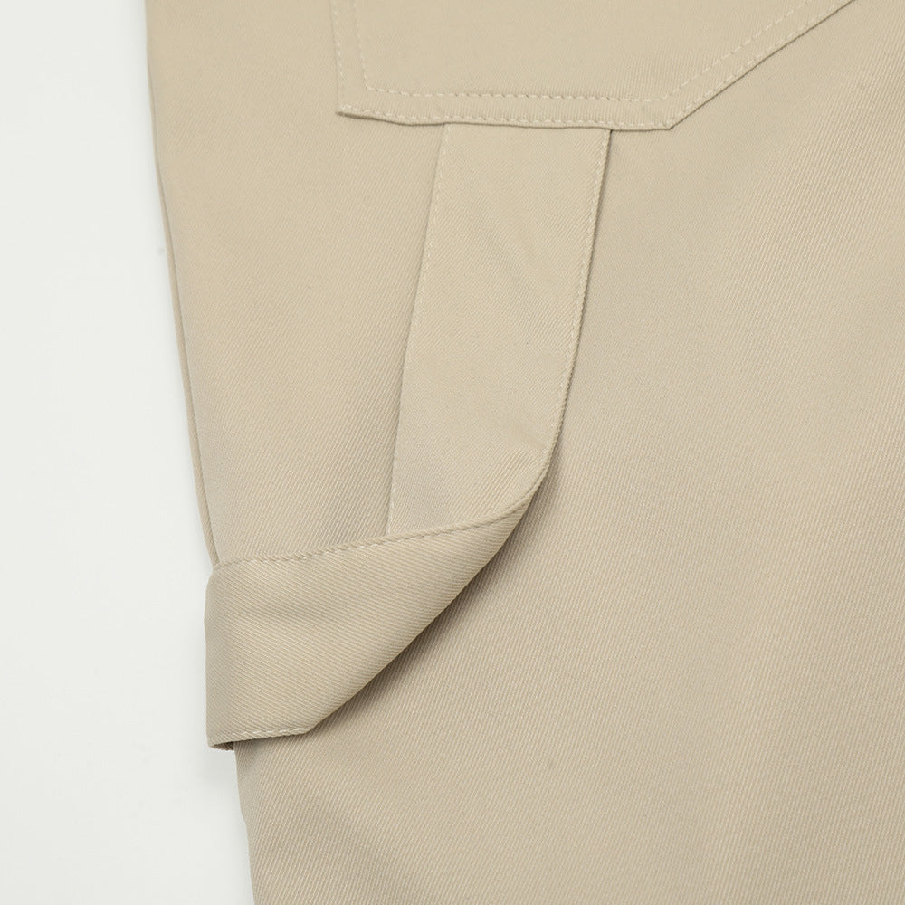 Men's Street Mechanical Style Loose Straight Casual Cropped Pants