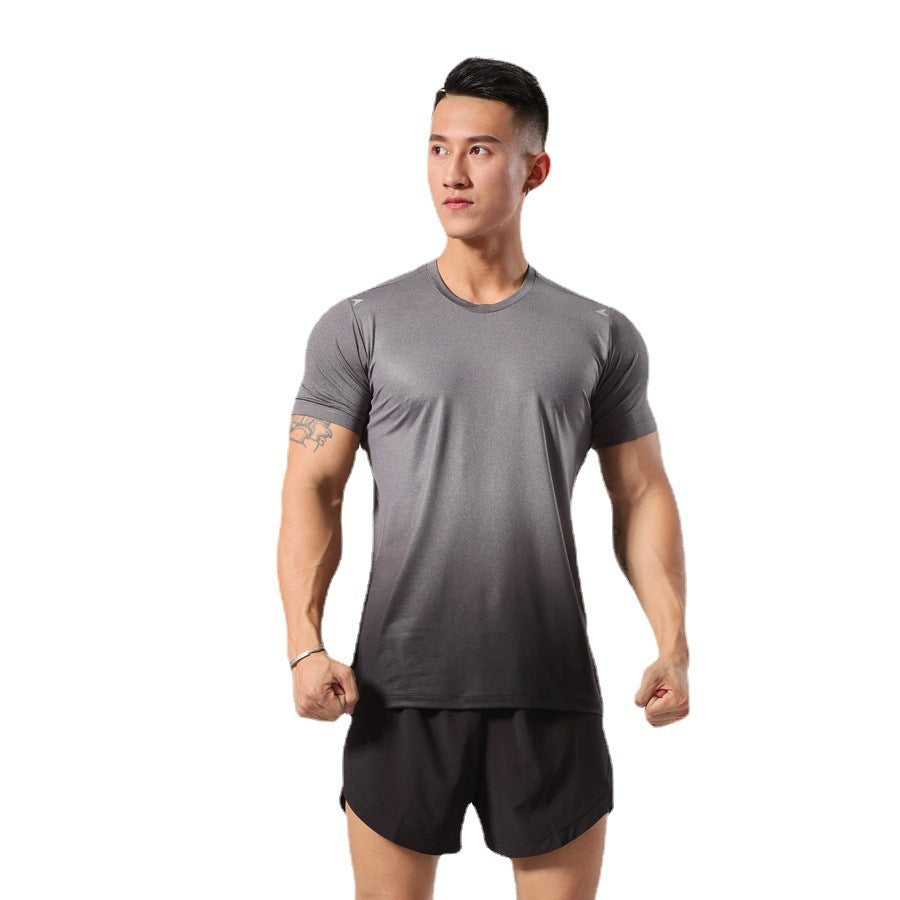 New Workout Sweat Breathable Stretch Sports Quick-drying Top Sports Short Sleeve