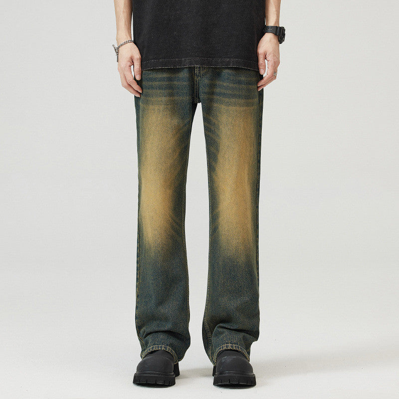 American Retro Skinny Men's And Women's Semi-elastic Waist Fashion Brand Casual Long Jeans