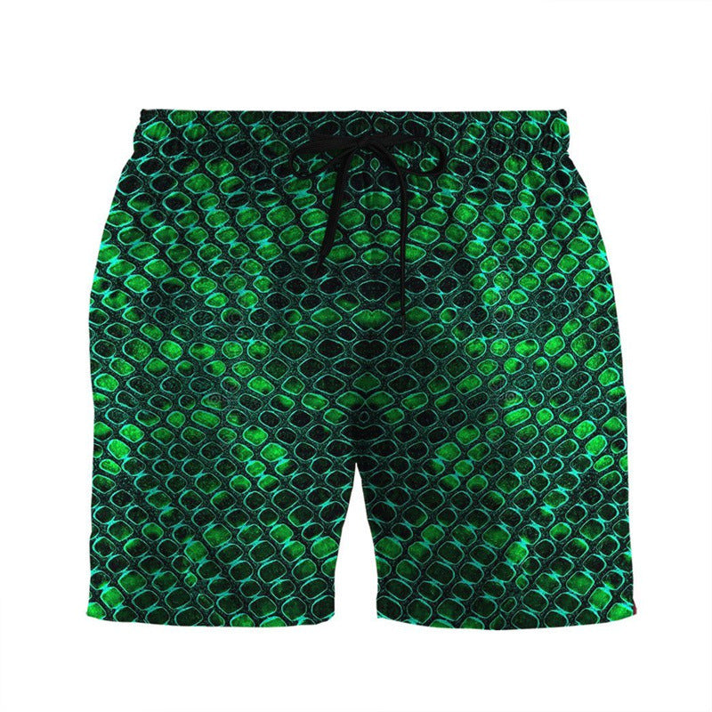 Outdoor Cool Animal 3D Printing Shorts Men