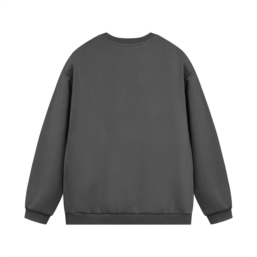 Fashion Solid Color Loose Sweater Men