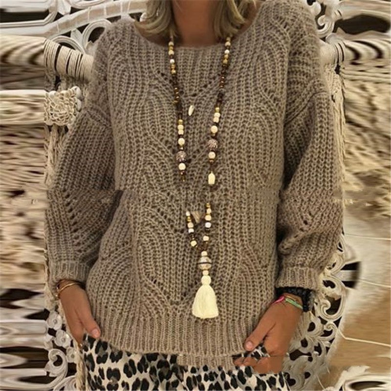 Heartbeat Frequency Loose-fitting Women's Knitwear