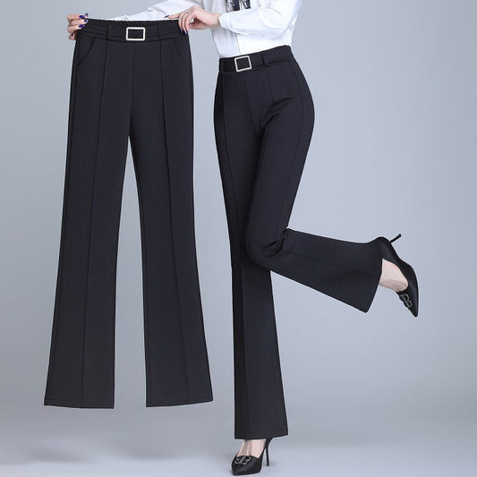Commuter Casual All-match Wide Leg Pants High Waist Slimming And Straight Draping Effect