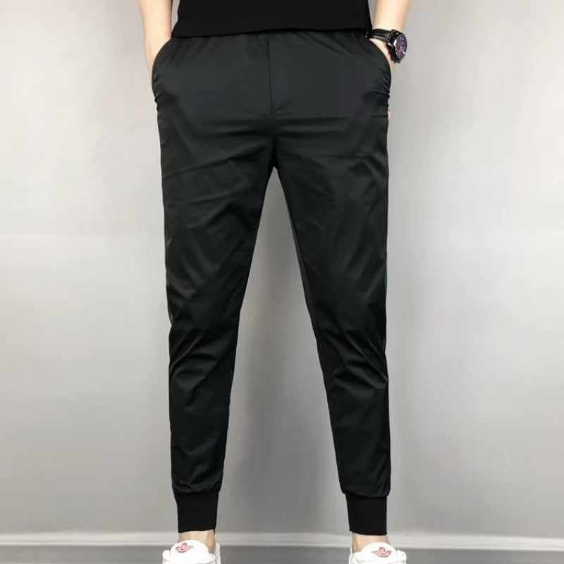 Men's Autumn New Color Matching Ankle Banded Pants Smart Guy Pants