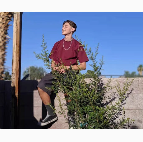 American Style Small Collar Short Sleeved Base Shirt