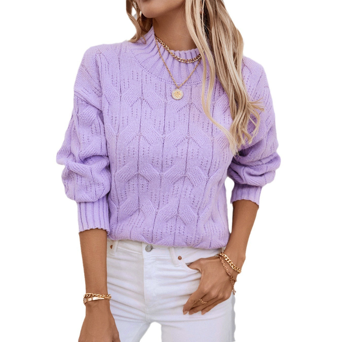Women's Loose Twisted Pullover