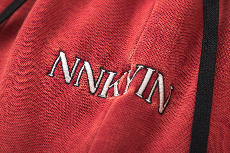 Embroidered Loose Drawstring Shorts
