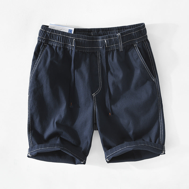 Men's Pure Color Cotton Casual Shorts