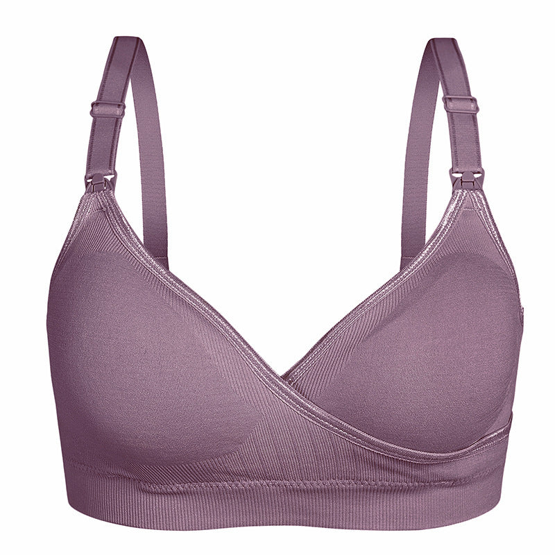 Women's Adjustment Push Up Open Button Cross Nursing Bra