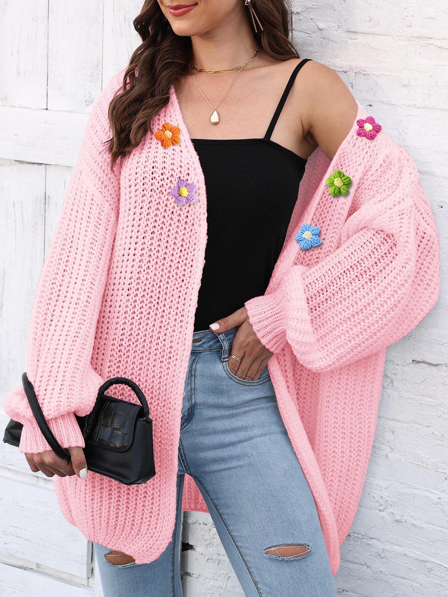 Women's Thick Coat Thick Needle Woven Sweater
