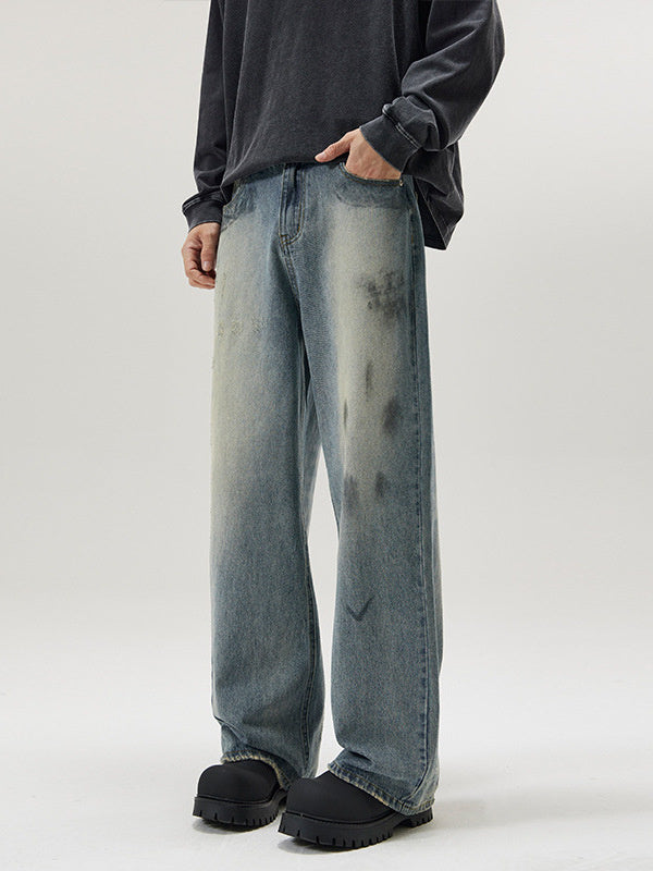 American-style Distressed Fashion Brand Jeans Men