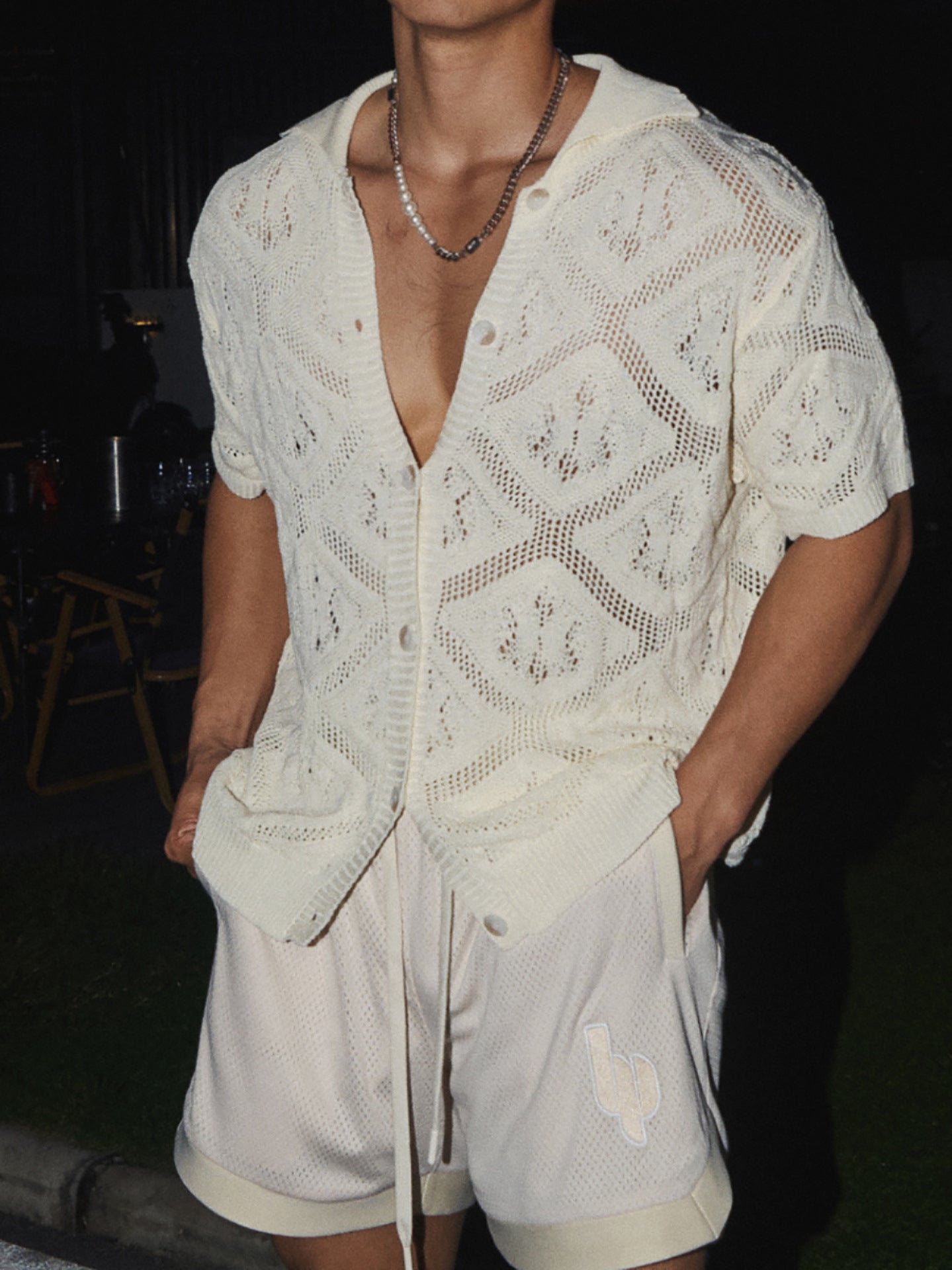 American Casual Loose Short Sleeves Knitted T-shirt