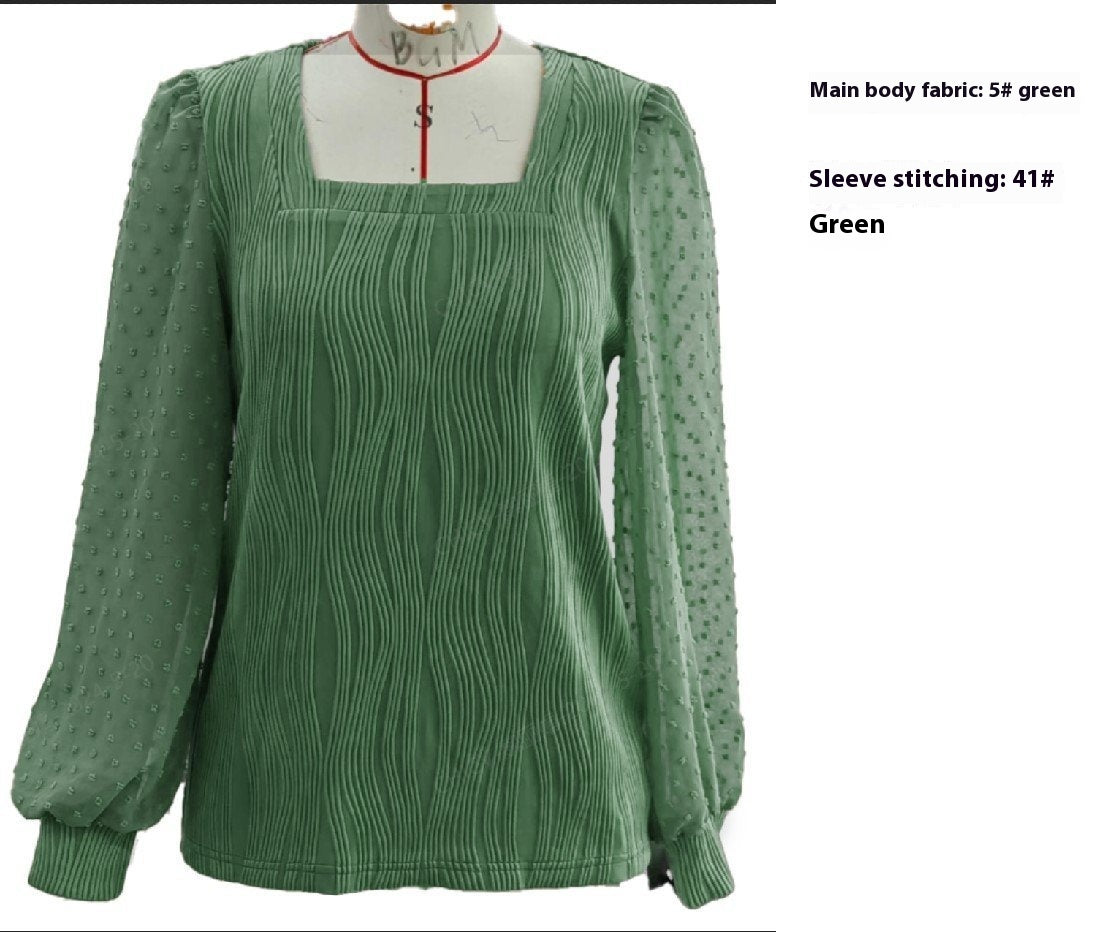 Water Ripple Women's Fashion Casual Long Sleeve Top
