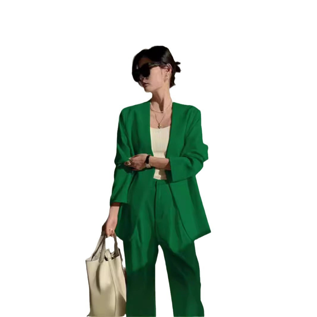 Casual Temperament Twinset Spring And Autumn Women's Suit