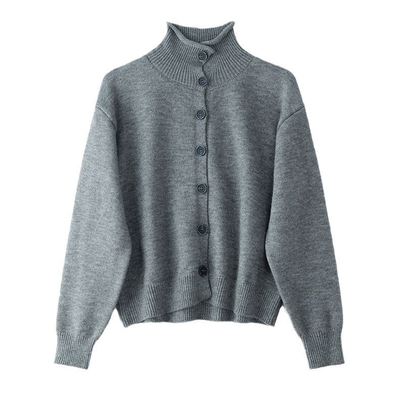 Design Sense Niche Knitted Cardigan Women's Loose And Idle Wool