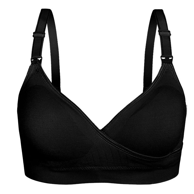 Women's Adjustment Push Up Open Button Cross Nursing Bra