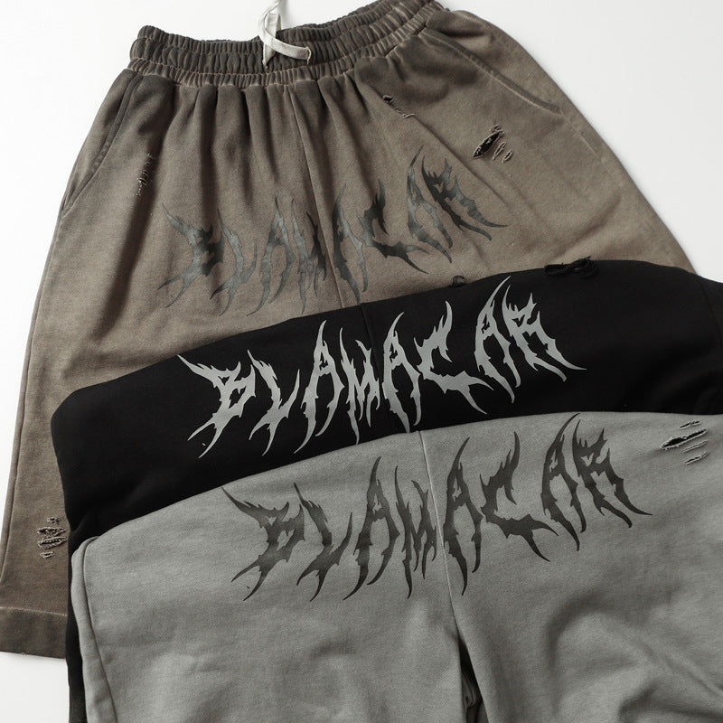 American Retro Loose Drawstring Shorts