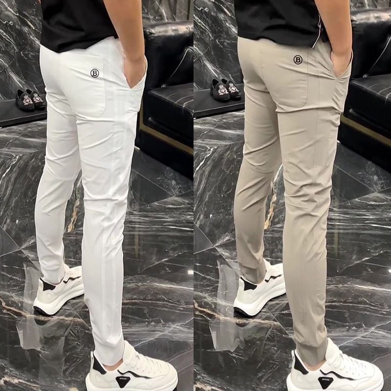 Slim Fit Casual Pants Thin Pure Color Ice Silk Sports Pants