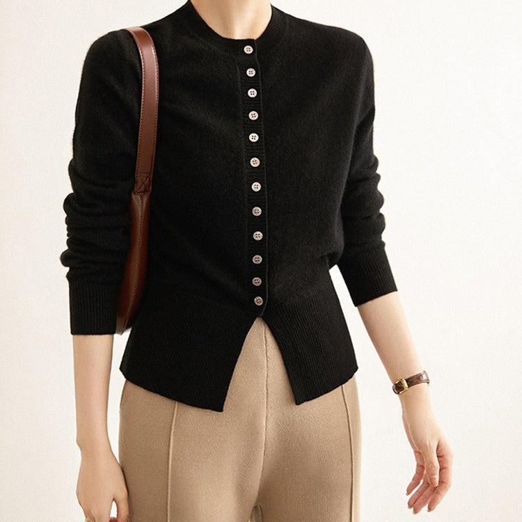 Women's Knitted Cardigan For Autumn And Winter Chanel Style Sweater