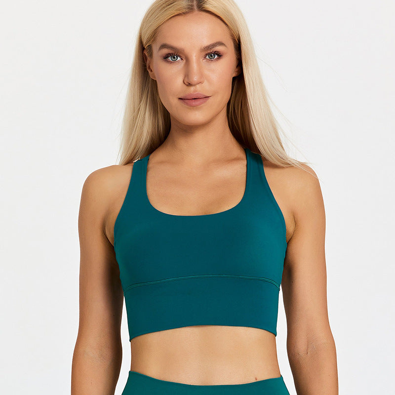 Fitness Bra With Chest Pad Cross Beauty Back Exercise Underwear