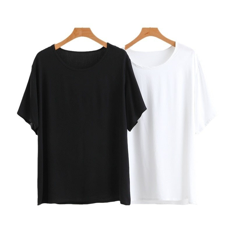 Men's Cotton Short Sleeve Artificial Cotton Plus Size Loose Top