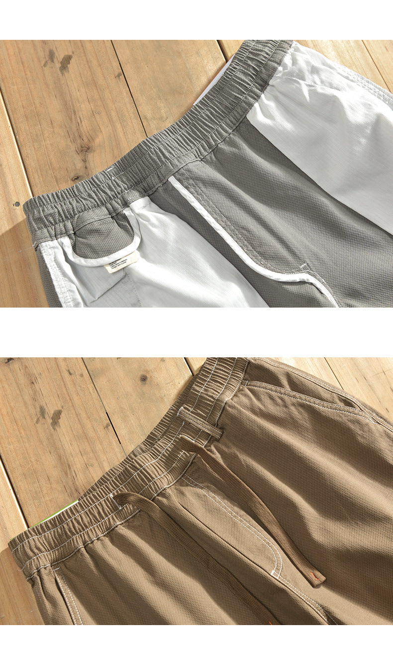 Men's Pure Color Cotton Casual Shorts