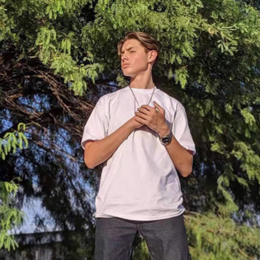 American Style Small Collar Short Sleeved Base Shirt