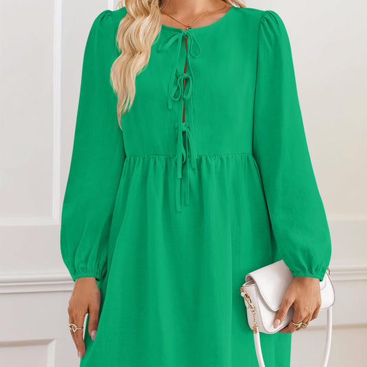 Women's Long Sleeve Mid-length Dress